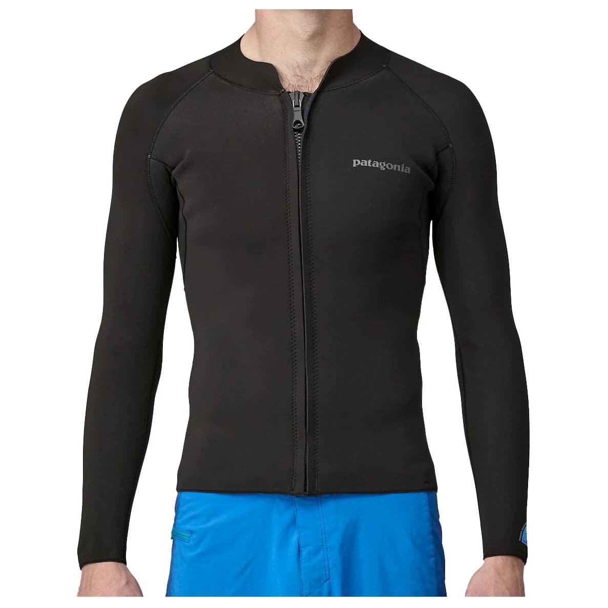 Мъжки неопренов костюм Patagonia Regulator Lite Full Zip L/S Top Lycra - Black