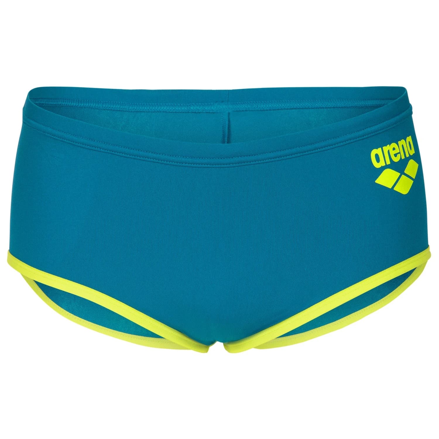 Мъжки бански слипове Arena One Low Waist Short Big Logo Swim brief - Blue Cosmo / Soft Green