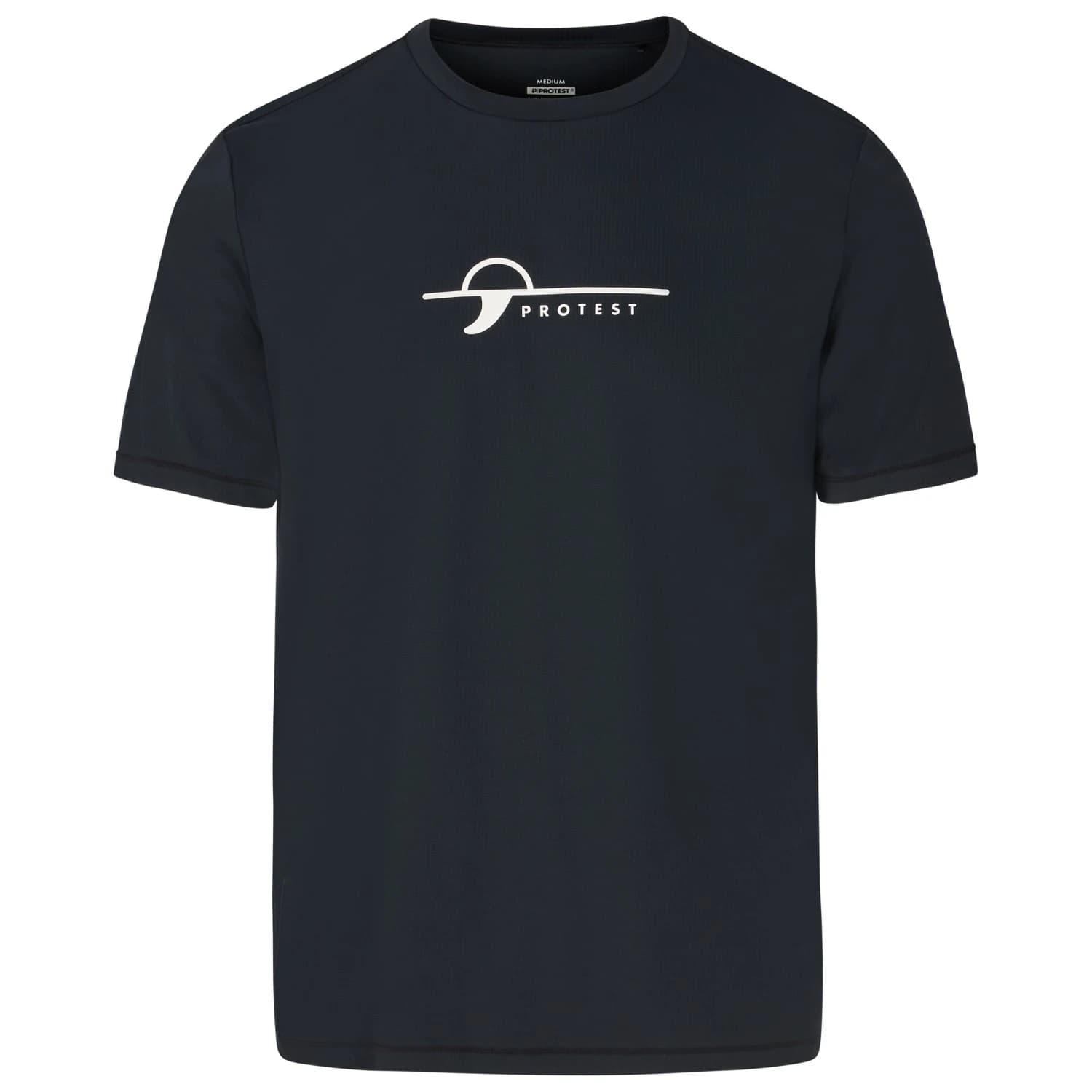 Мъжка плажна тениска от ликра Protest PRTCore Surf T-Shirt Short Sleeves Lycra - True Black
