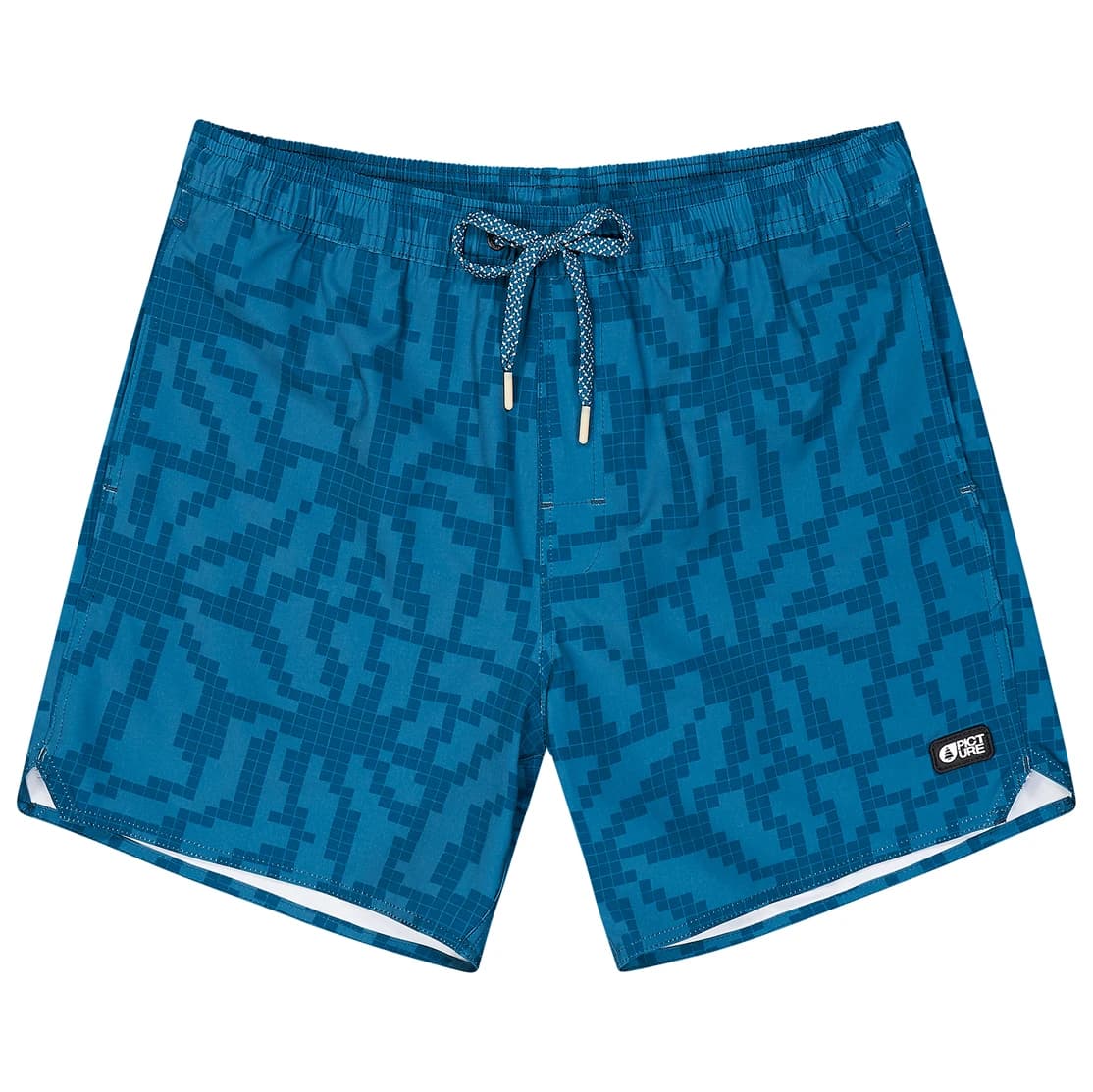 Мъжки бордшорт Picture Piau 15 Printed Boardshorts - Blue Flower Print
