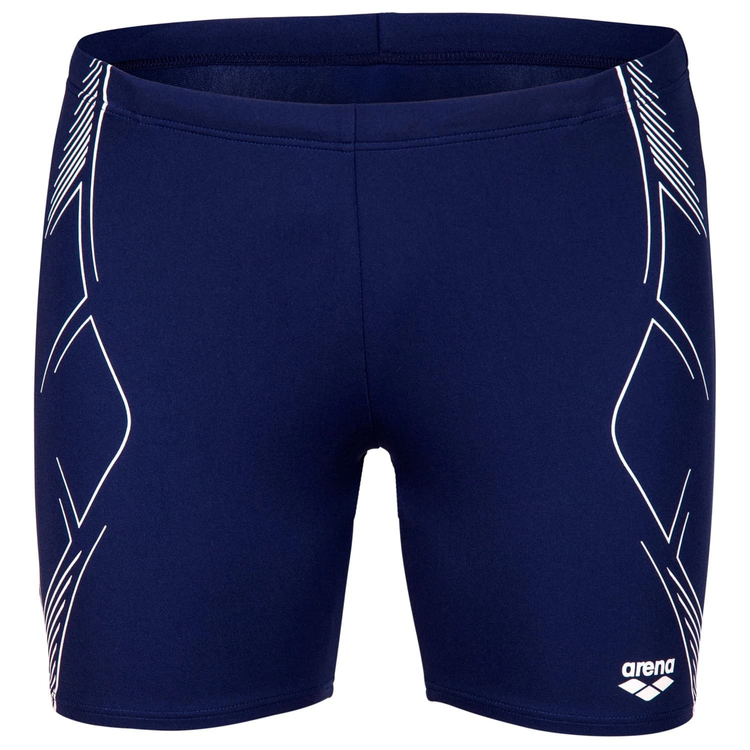 Мъжки бански слипове Arena Graphic Swim Mid Jammer Swim brief - Navy / White