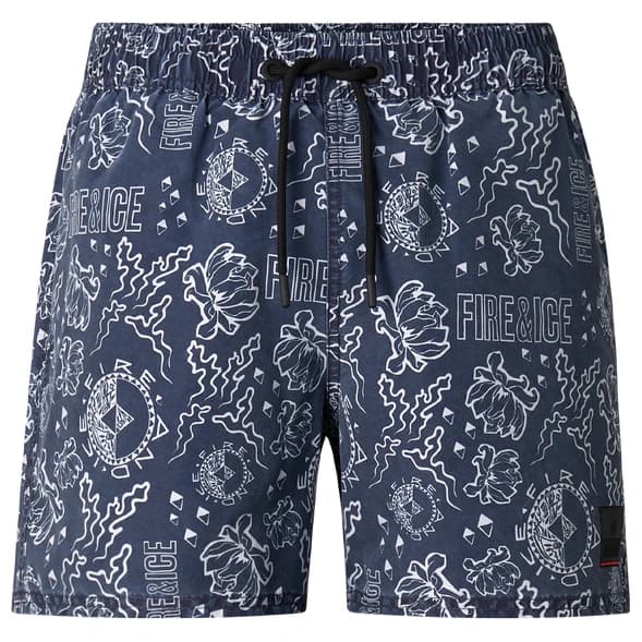 Мъжки бански слипове Bogner Fire+Ice Nelson2 Swim brief - Night Blue Print