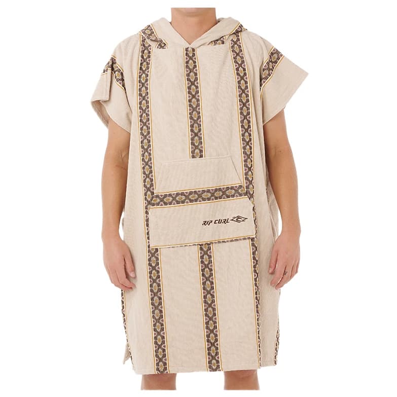 Мъжко пончо за сърф Rip curl Classic Surf Hooded Towel Surf poncho - Bone