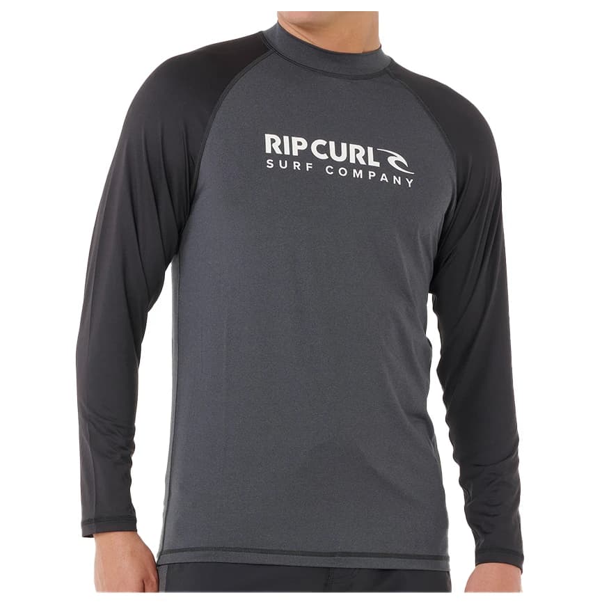 Мъжка плажна тениска от ликра Rip Curl Shock UPF L/S Lycra - Black Marle