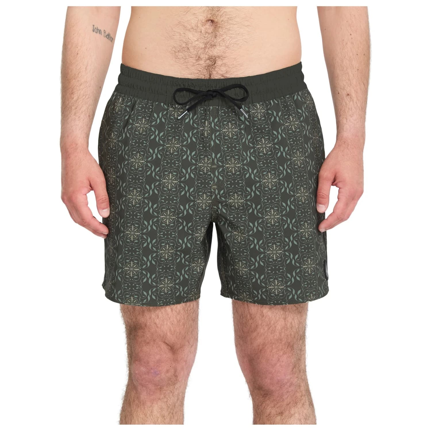 Мъжки бордшорт Volcom Lido Print Trunk 16 Boardshorts - Squadron Green