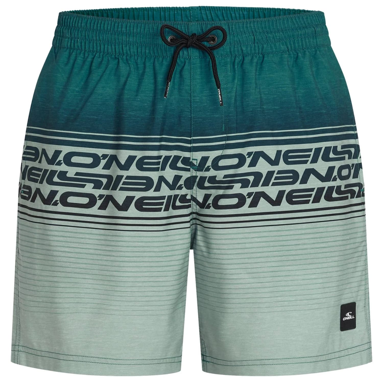 Мъжки бански слипове O'Neill Logo Stripe 16'' Swimshorts Swim brief - Green Heritage Stripe