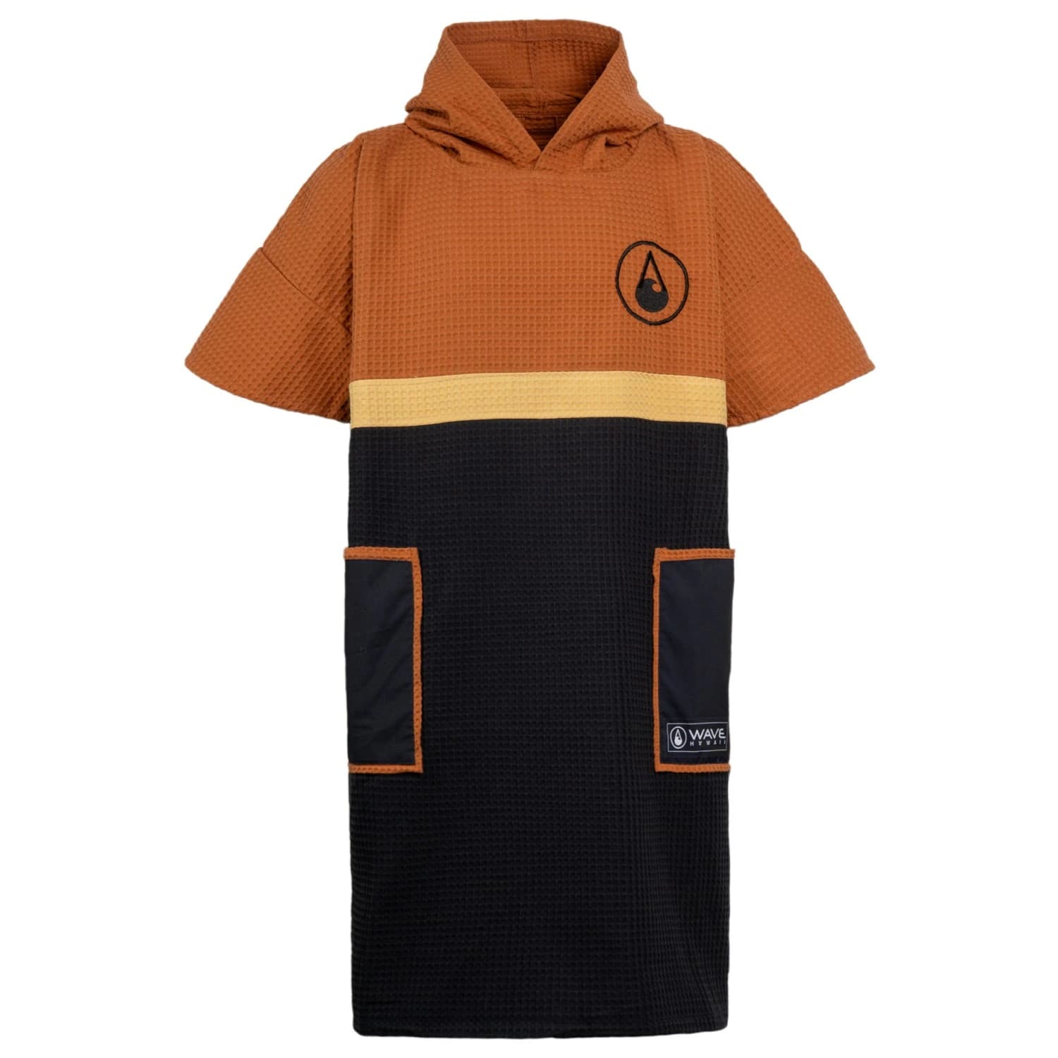 Пончо за сърф Wave hawaii Travel Poncho Dahab Surf poncho - Braun / Schwarz
