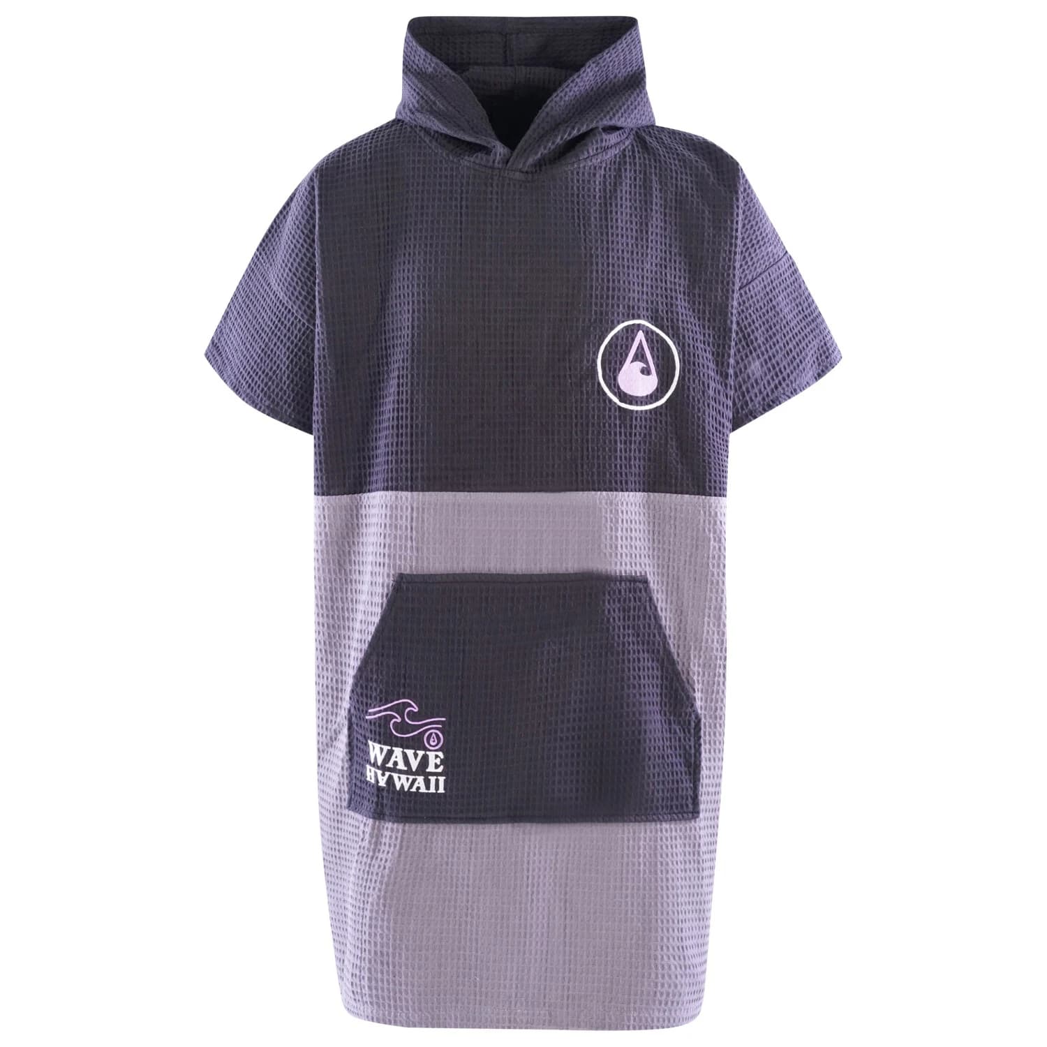 Пончо за сърф Wave Hawaii Travel Poncho El Yaque Surf poncho - Grau / Schwarz