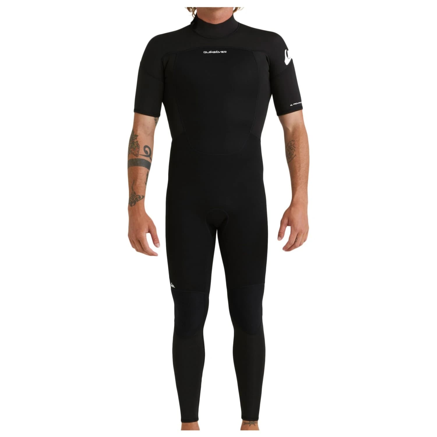 Мъжки неопренов костюм Quiksilver Prologue 2/2 S/S Back Zip Wet suit - Black