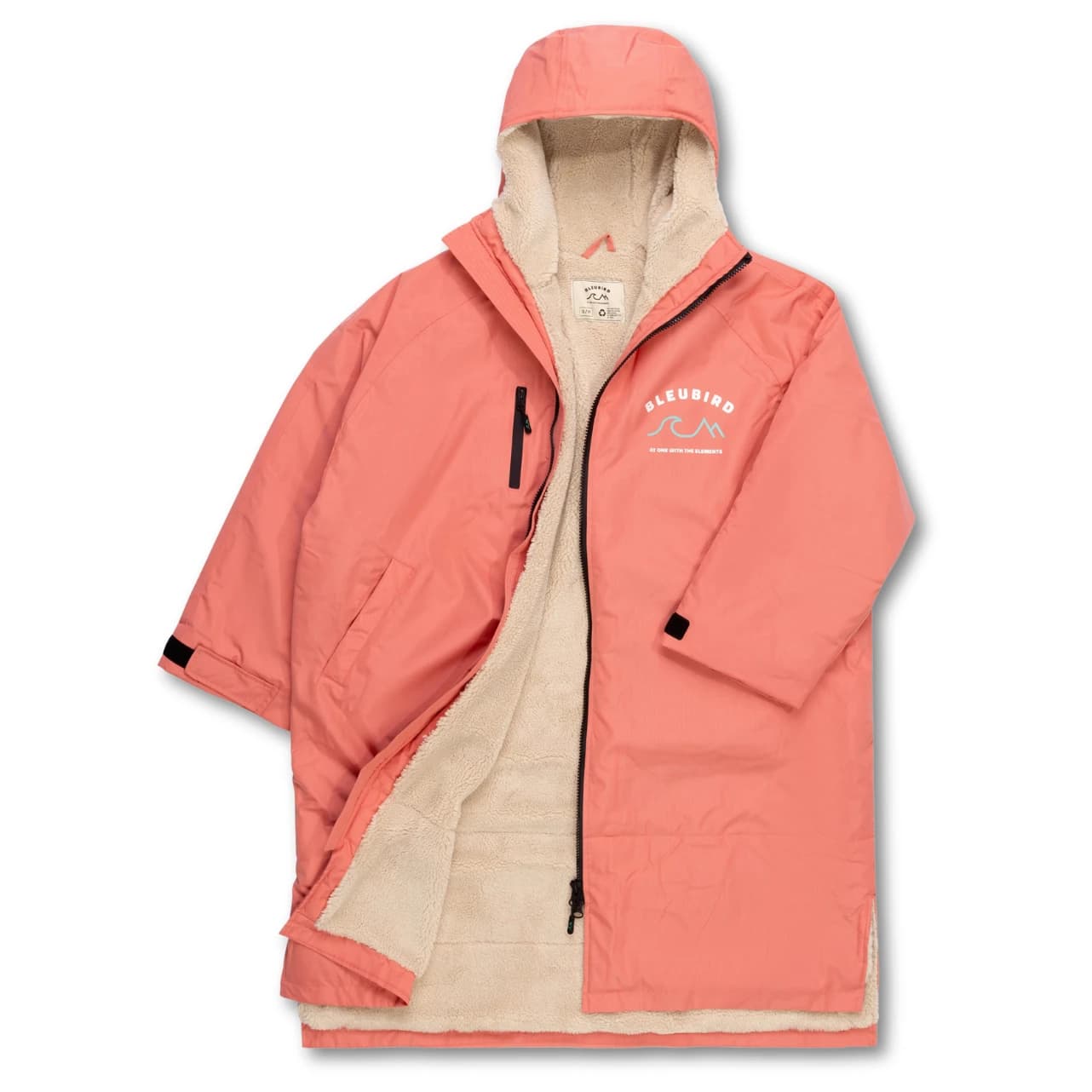 Пончо за сърф Bleubird Nordic Robe Surf poncho - Coral