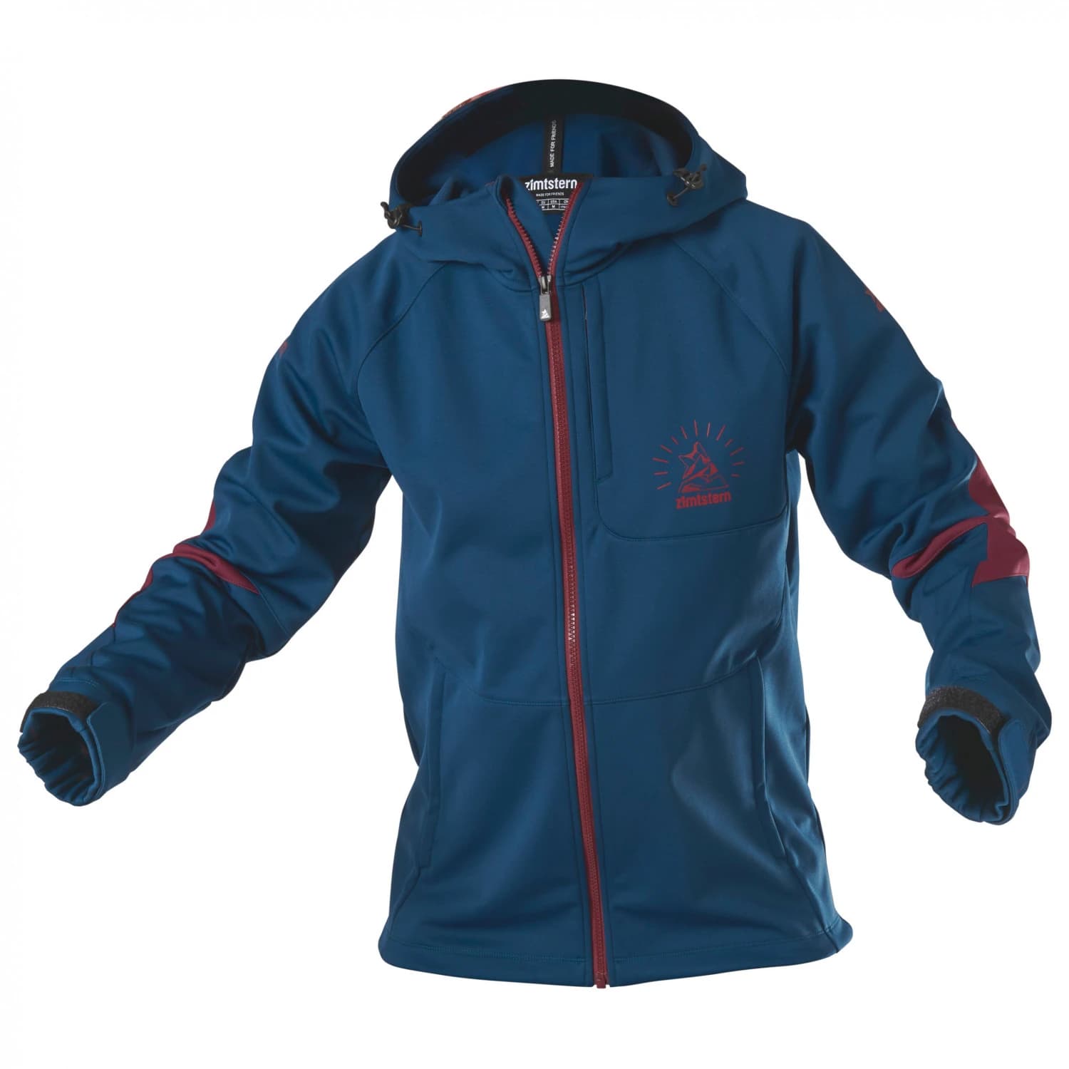 Мъжко ветрозащитно яке за колоездене Zimtstern Shelterz Jacket Cycling jacket - French Navy / Windsor Wine