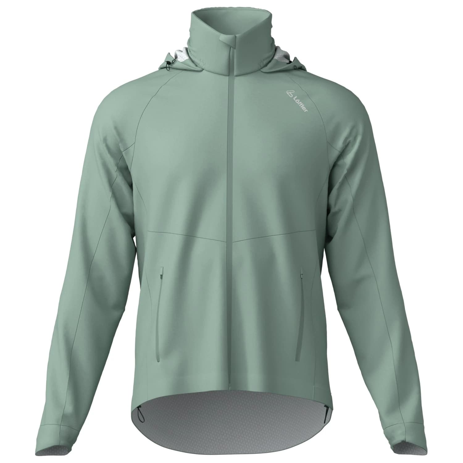 Мъжко водоустойчиво яке за колоездене Löffler Jacket with Hood Comfort Fit WPM Pocket Cycling jacket - Cottage