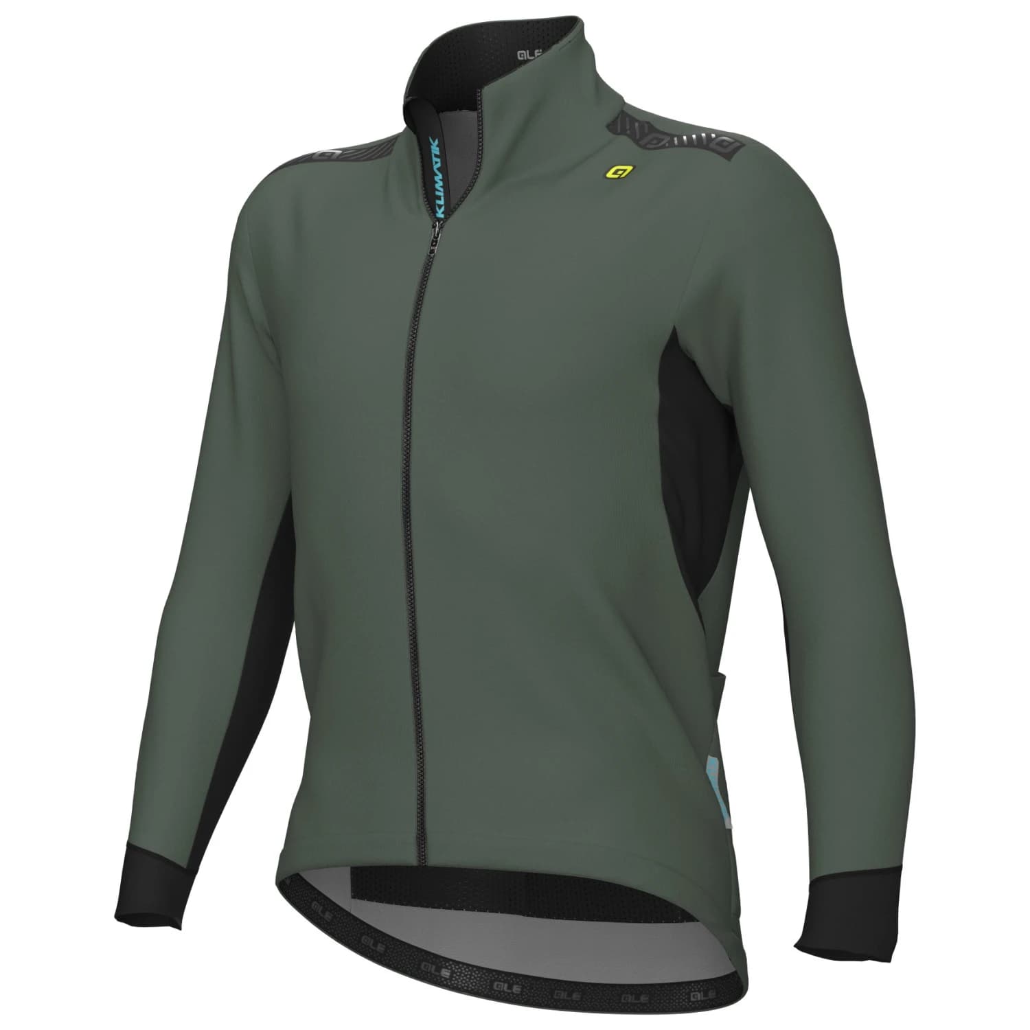 Мъжко водоустойчиво яке за колоездене Alé Klimatik K-Tornado Jacket Cycling jacket - Pier Green