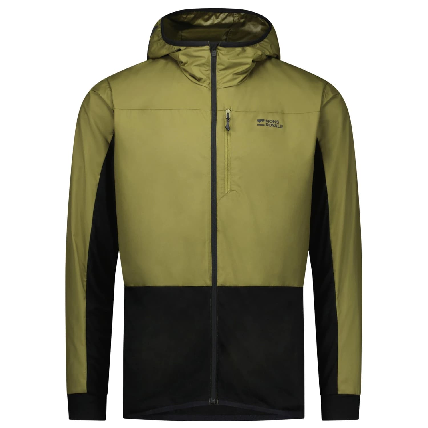 Мъжко ветрозащитно яке за колоездене Mons Royale Diversion Merino Wind Jacket Cycling jacket - Fern / Black