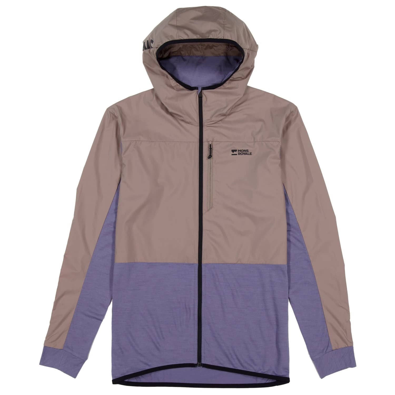 Ветрозащитно яке за колоездене Mons Royale Diversion Merino Wind Jacket Cycling jacket - Cinder / Blue Granite