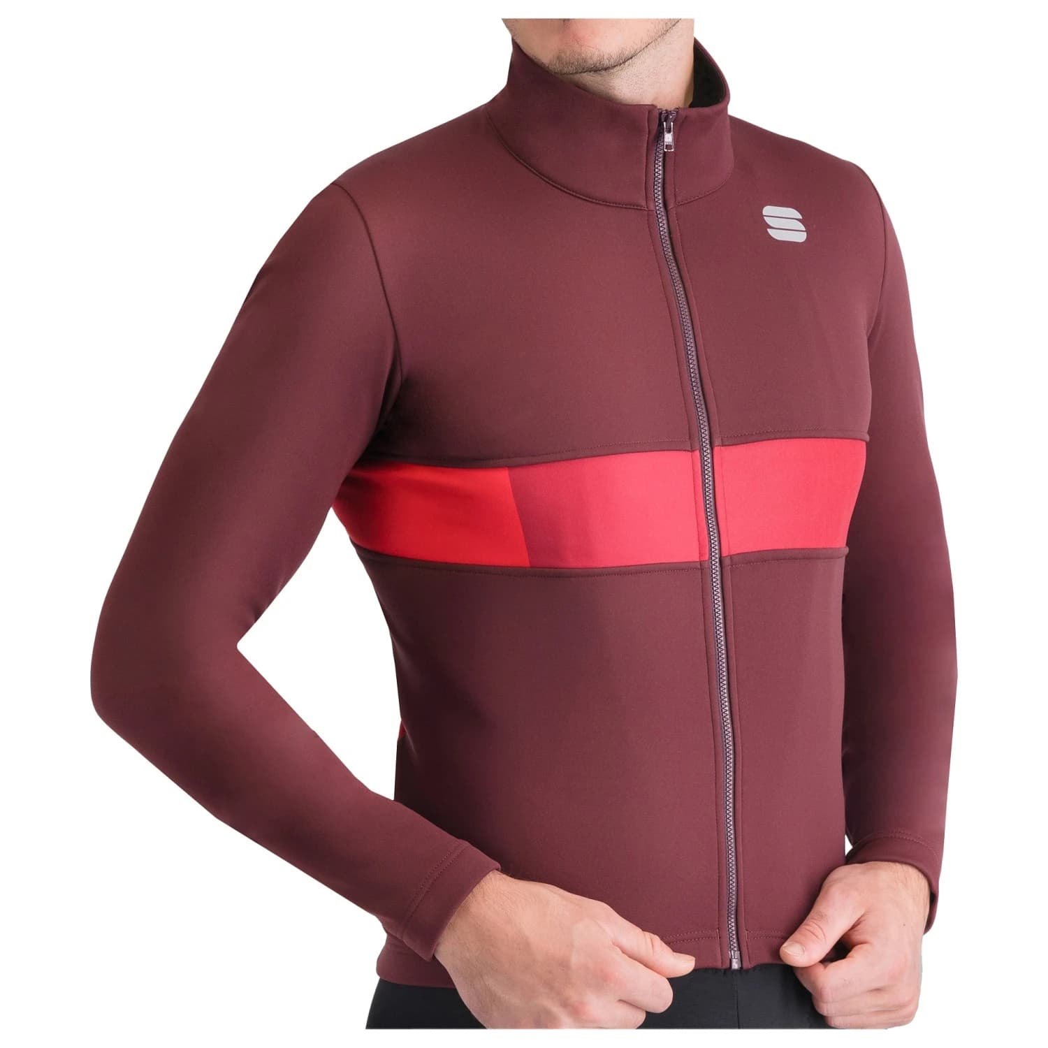Мъжко термо яке за колоездене Sportful Neo 2 Softshell Jacket Cycling jacket - Deep Bordeaux Red