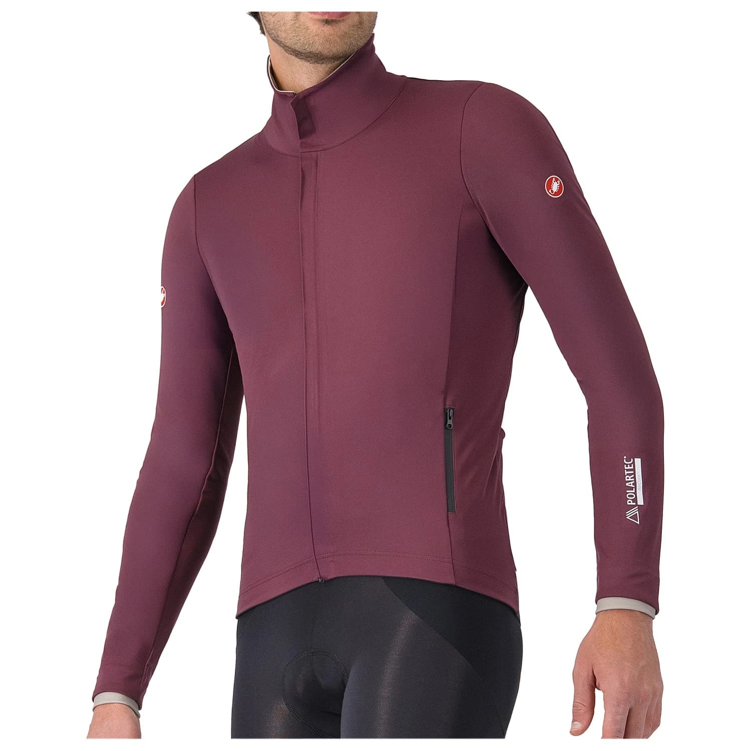 Мъжко ветрозащитно яке за колоездене Castelli Alpha 150 Jacket Cycling jacket - Deep Bordeaux / Clay