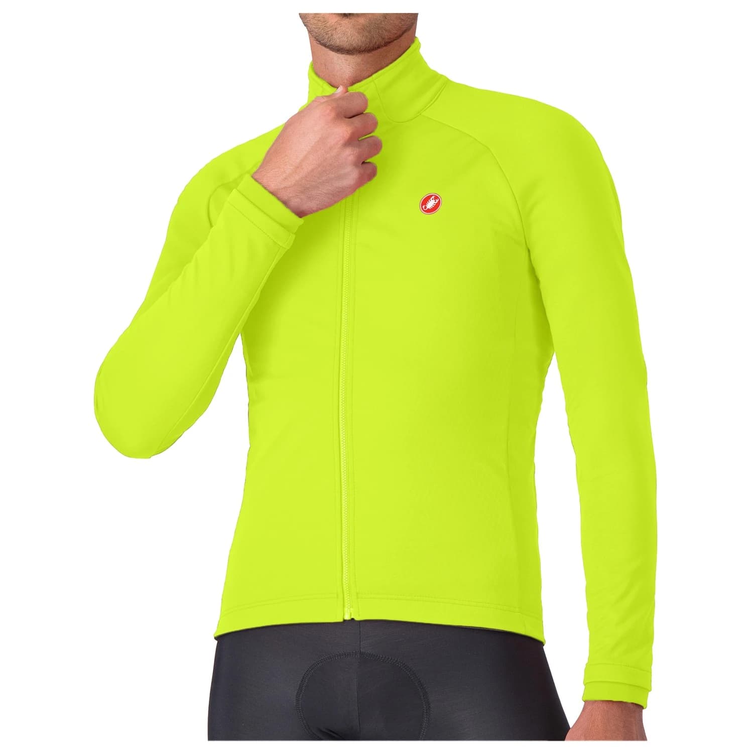 Мъжко ветрозащитно яке за колоездене Castelli Competizione Jacket Cycling jacket - Electric Lime