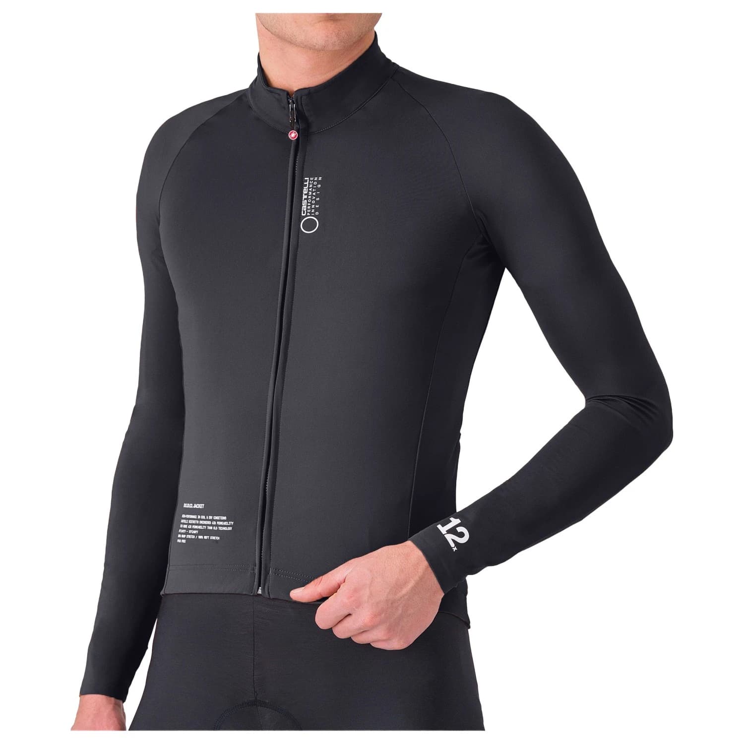 Мъжко ветрозащитно яке за колоездене Castelli Do.Di.Ci. Jacket Cycling jacket - Light Black