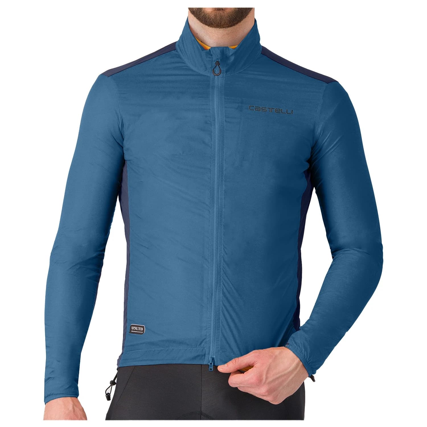 Мъжко ветрозащитно яке за колоездене Castelli Unlimited Trail Jacket Cycling jacket - Berry Blue / Twilight Blue