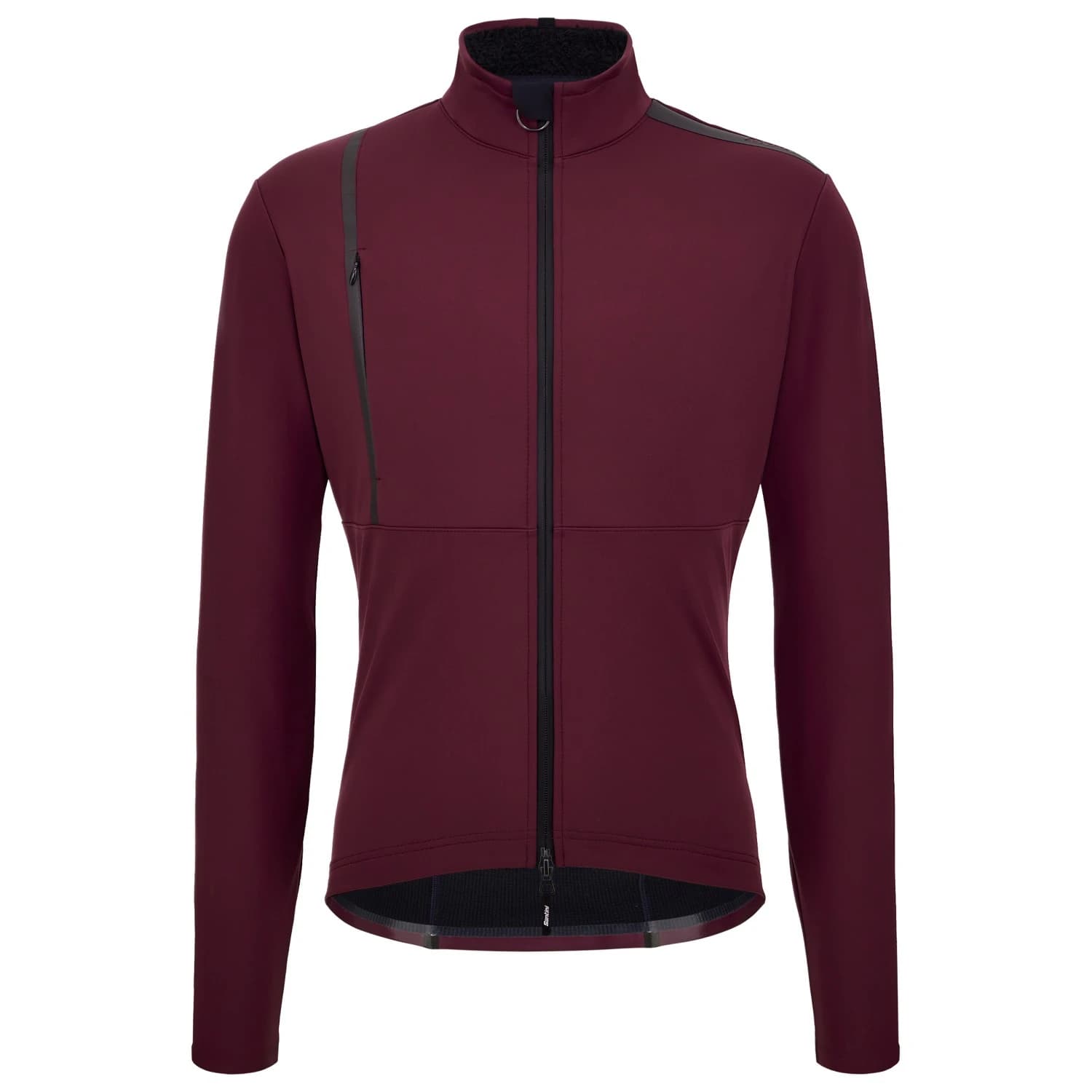 Мъжко термо яке за колоездене Santini Lined Windproof Winter Cycling Jacket Cycling jacket - Burgundy