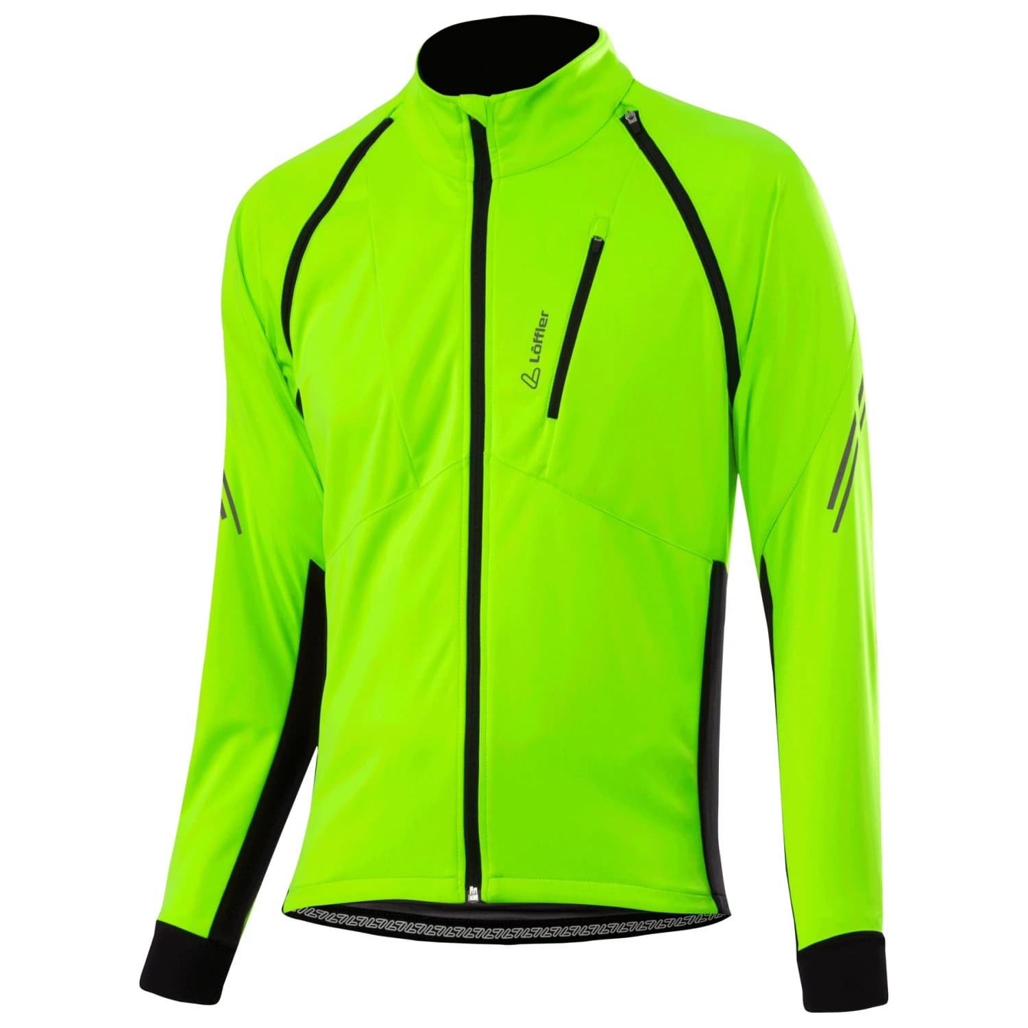 Мъжко ветрозащитно яке за колоездене Löffler Bike Zip-Off Jacket San Remo Airblocc Light Cycling jacket - Neon Yellow