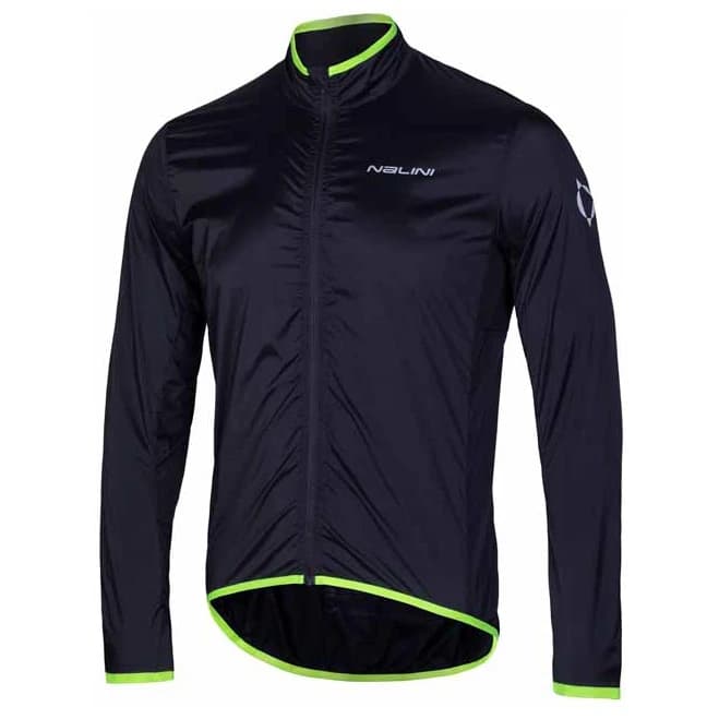 Мъжко ветрозащитно яке за колоездене Nalini Bas Briza Jacket Cycling jacket - Nero / Giallo Fluo