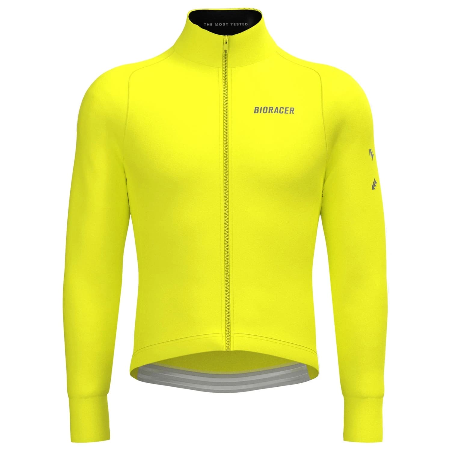 Мъжко термо яке за колоездене Bioracer Tempest Protect Pixel Jacket Cycling jacket - Fluo Yellow