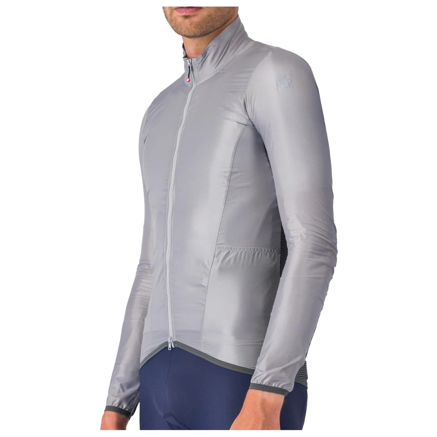 Мъжко ветрозащитно яке за колоездене Castelli Aria Shell 2 Jacket Cycling jacket - Silver Gray / Dark Gray