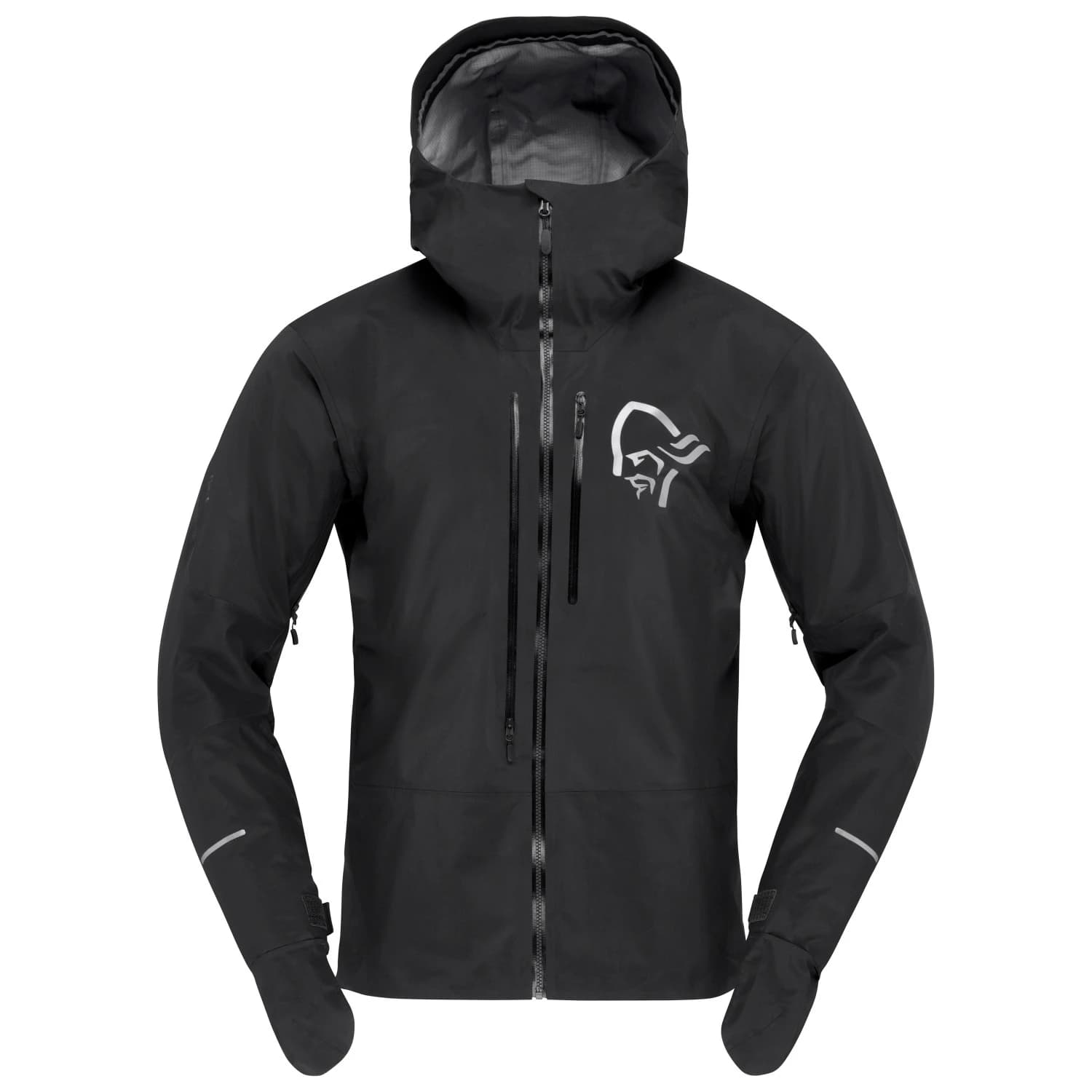 Мъжко водоустойчиво яке за колоездене Norrøna Fjørå GORE-TEX Pro Jacket Waterproof jacket - Caviar Black