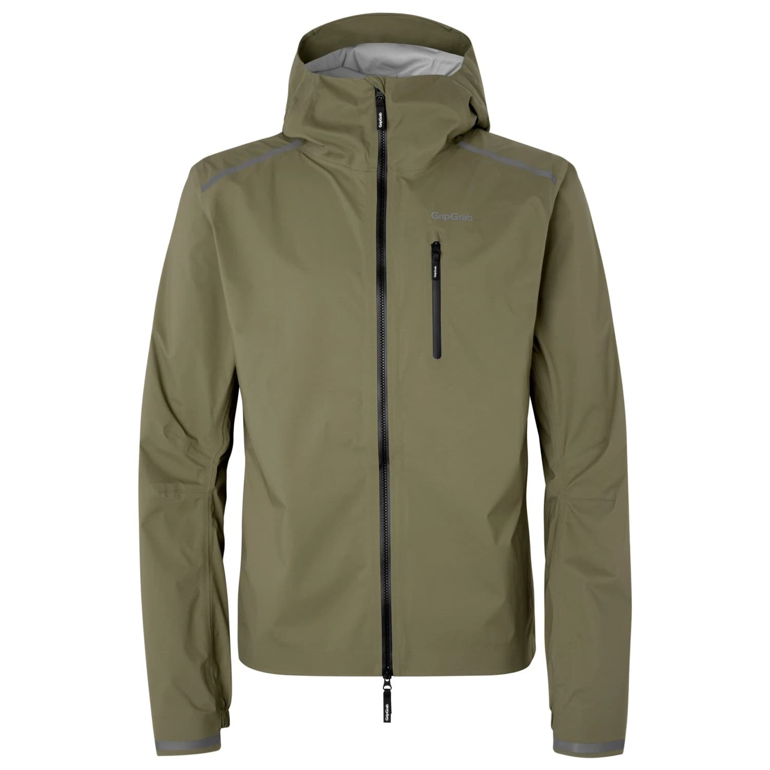 Водоустойчиво яке за колоездене GripGrab EXPLR Wasserdichte Leichte Regenjacke Cycling jacket - Olive Green