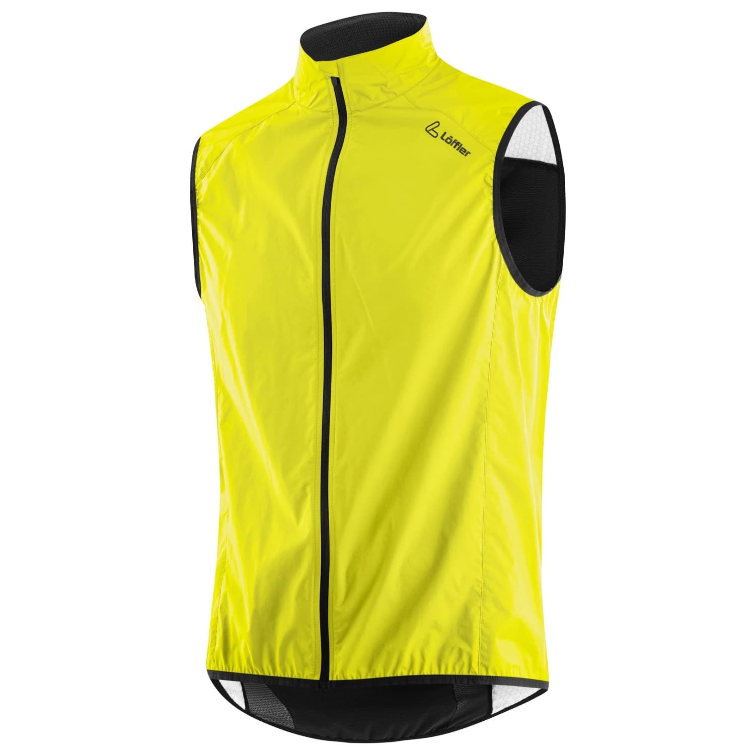 Мъжки елек за колоездене Löffler Bike Vest Comfort Fit WPM Pocket Cycling vest - Lemon