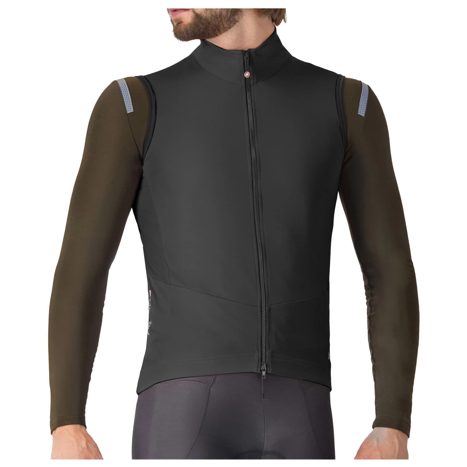 Мъжки елек за колоездене Castelli Perfetto Air Vest Cycling vest - Light Black