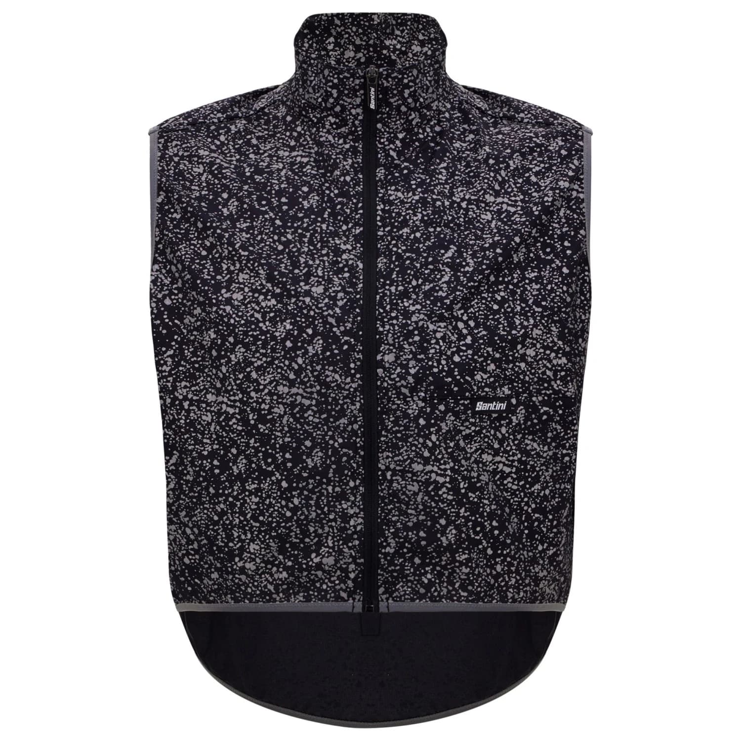 Елек за колоездене Santini High Vis Cropped Over-Vest Cycling vest - Nero