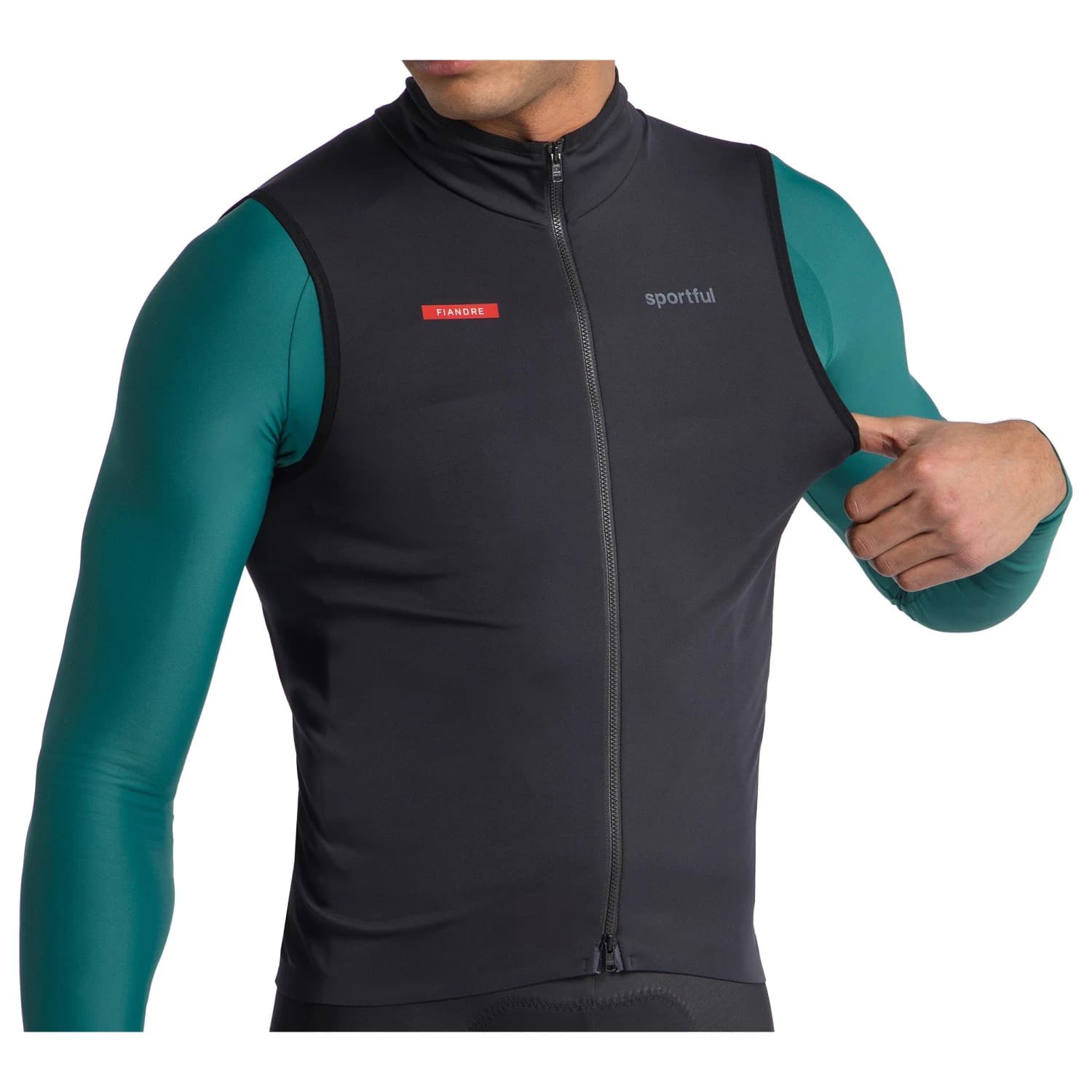 Мъжки елек за колоездене Sportful Fiandre 2 Vest Cycling vest - Black