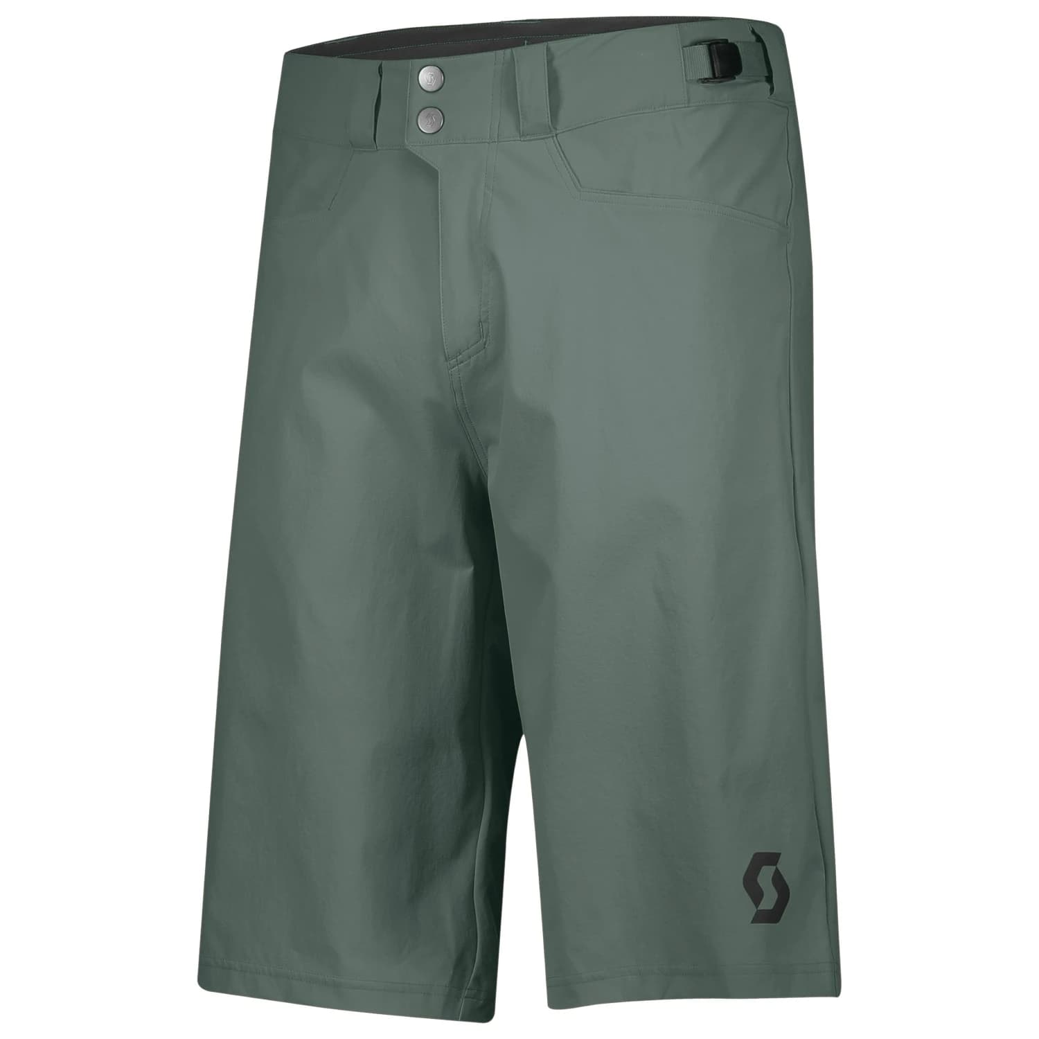 Мъжки шорти за колоездене Scott Shorts Trail Flow with Pad Cycling bottoms - Tranquil Green