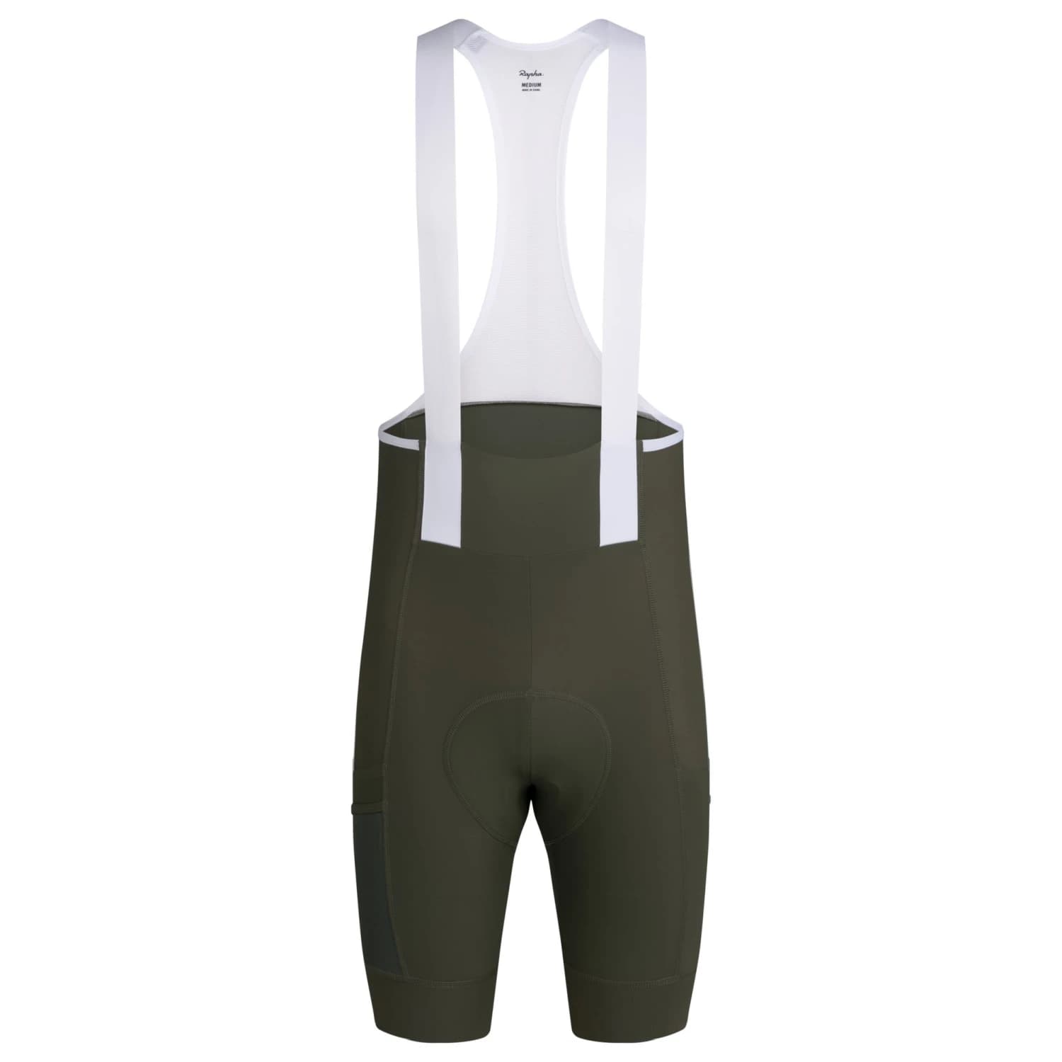 Мъжки клин за колоездене Rapha Brevet Element Cargo Bib Shorts Cycling bottoms - Dark Green / White