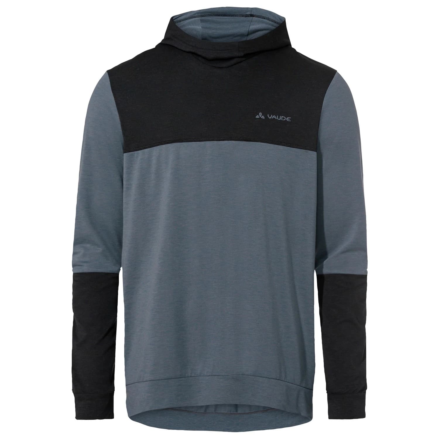 Мъжка фланелка с дълъг ръкав за колоездене Vaude Qimsa Hoody Cycling jersey - Black / Heron
