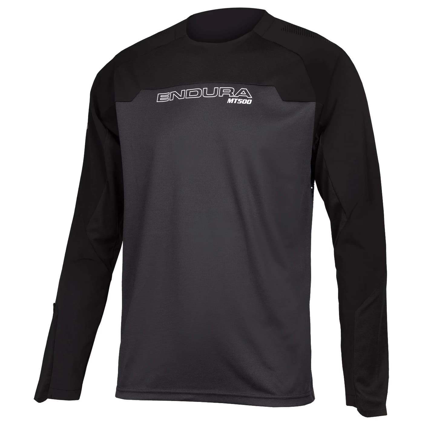 Мъжка фланелка с дълъг ръкав за колоездене Endura MT500 Burner Trikot Langarm Cycling jersey - Black