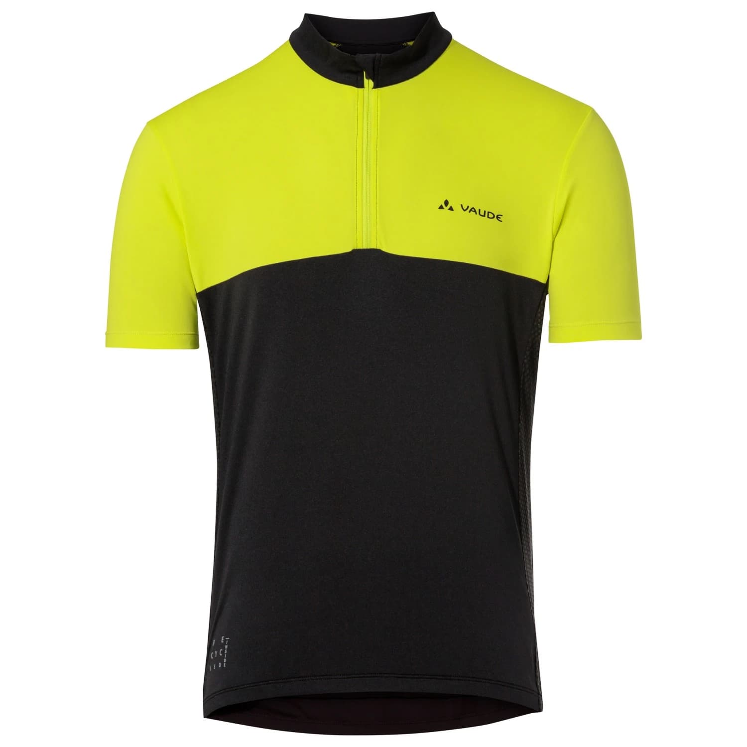 Мъжка фланелка с къс ръкав за колоездене Vaude Matera Half Zip Tricot Cycling jersey - Bright Green