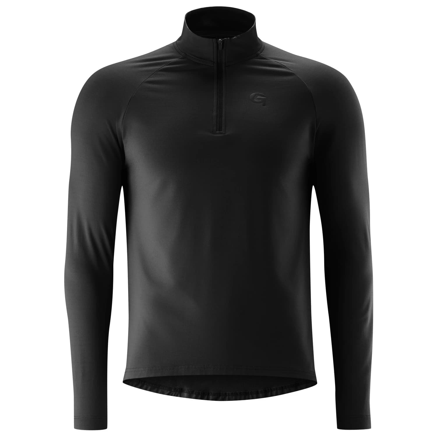 Мъжка фланелка с дълъг ръкав за колоездене Gonso Crissolo L/S Half Zip Cycling jersey - Black