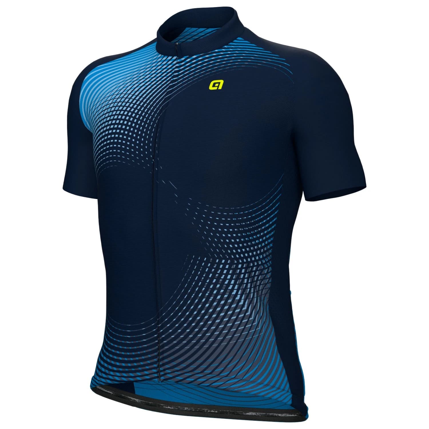 Мъжка фланелка с къс ръкав за колоездене Alé Optical S/S Jersey Cycling jersey - Blue