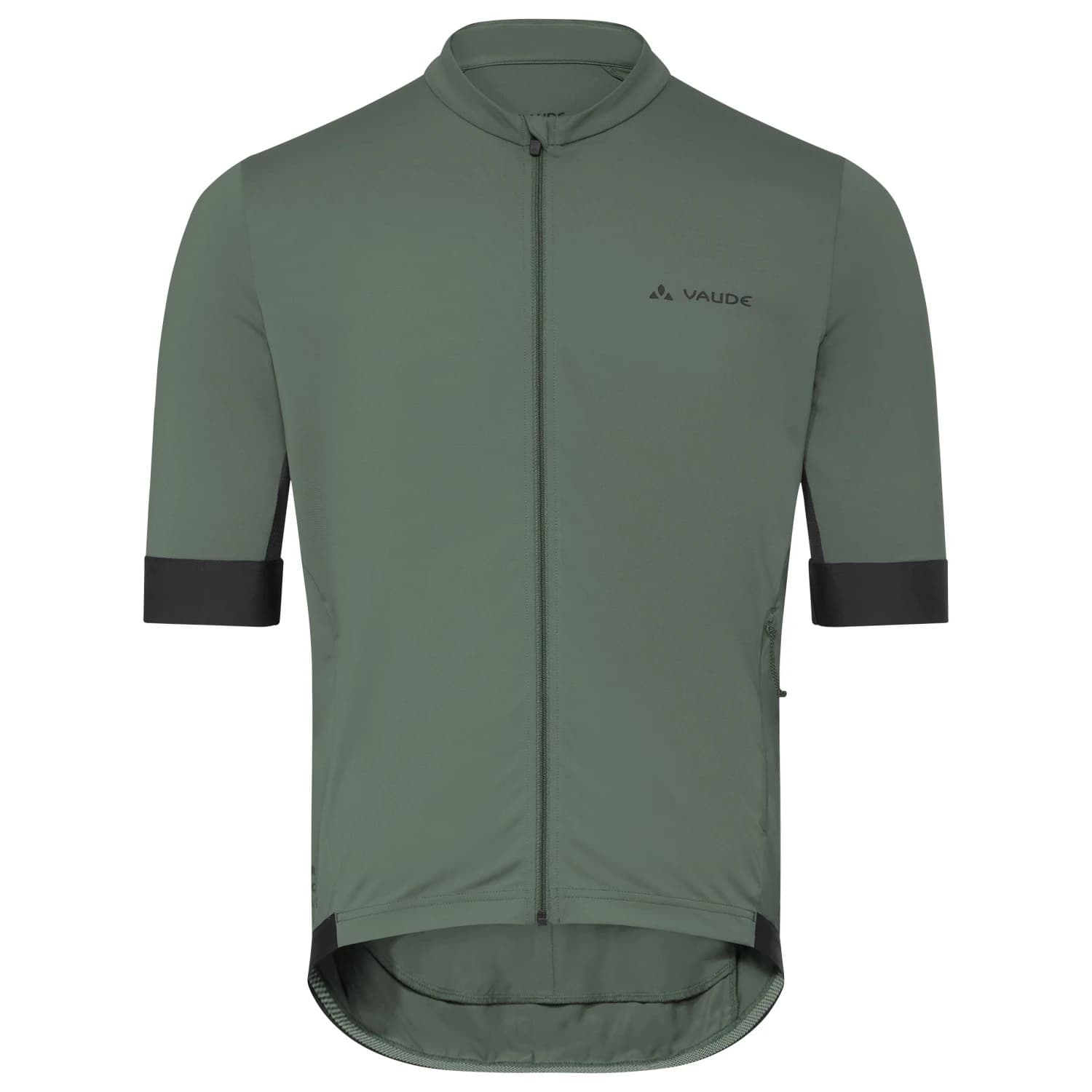 Мъжка фланелка с къс ръкав за колоездене Vaude Kuro Full-Zip Tricot II Cycling jersey - Agave