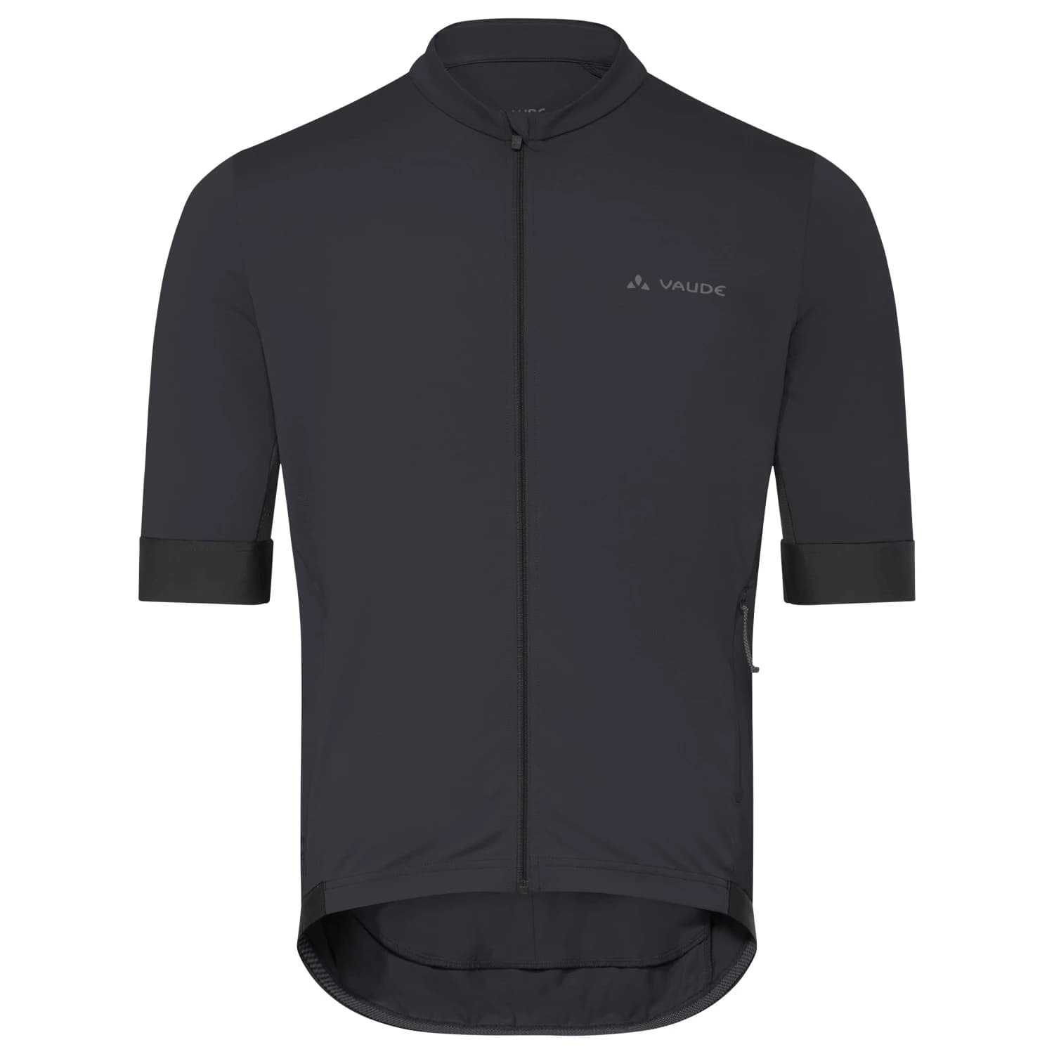 Мъжка фланелка с къс ръкав за колоездене Vaude Kuro Full-Zip Tricot II Cycling jersey - Black / Black