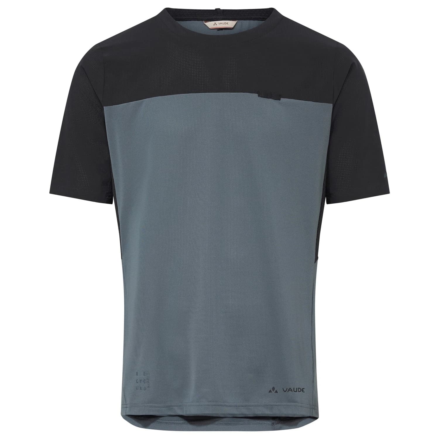 Мъжка фланелка с къс ръкав за колоездене Vaude Kuro Shirt II Cycling jersey - Heron Uni
