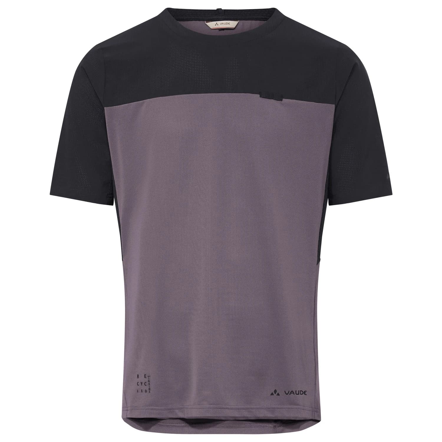 Мъжка фланелка с къс ръкав за колоездене Vaude Kuro Shirt II Cycling jersey - Purple Ash