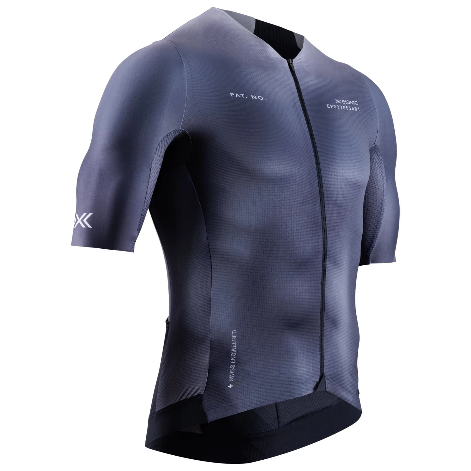 Мъжка фланелка с къс ръкав за колоездене X-Bionic Corefusion Aero Jersey S/S Cycling jersey - Dark Monochromatic Heatmap