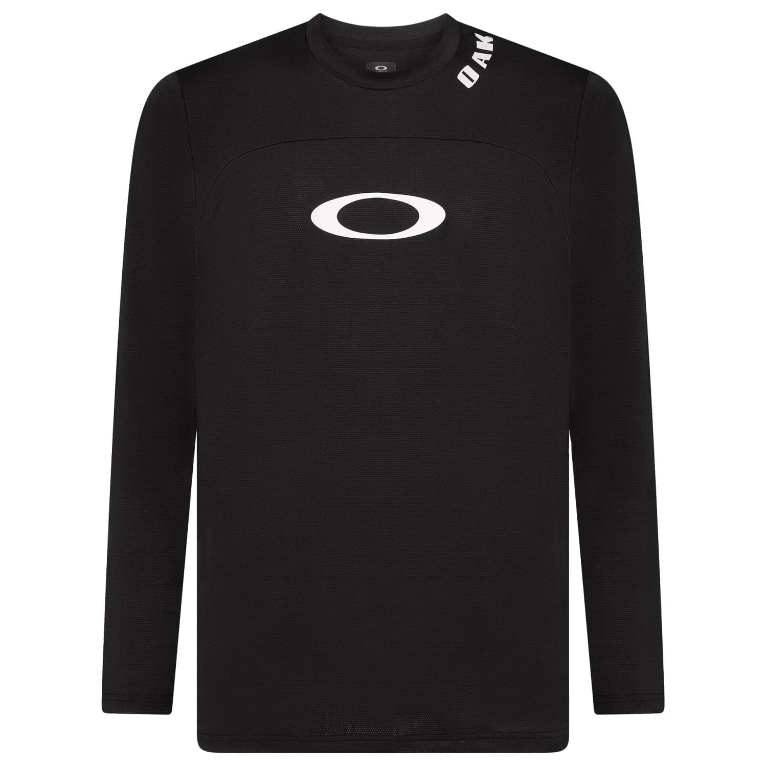 Мъжка фланелка с дълъг ръкав за колоездене Oakley Free Ride RC L/S Jersey Cycling jersey - Blackout