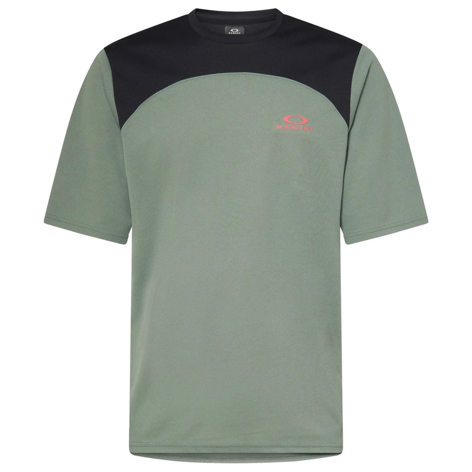 Мъжка фланелка с къс ръкав за колоездене Oakley Free Ride S/S Jersey Cycling jersey - Aviator Green