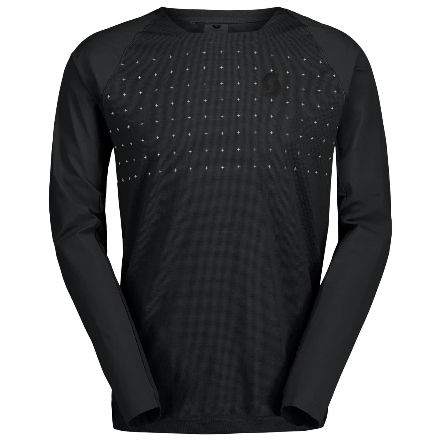 Мъжка фланелка с дълъг ръкав за колоездене Scott Tee Trail Vertic Pro L/S Cycling jersey - Black